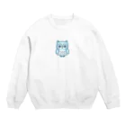 strawberry168の可愛いフクロウのキャラクターグッズです Crew Neck Sweatshirt