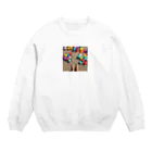 hitayakiの素足で歩く熱い砂浜 Crew Neck Sweatshirt