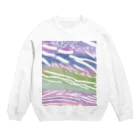 かわいいアートショップの爽やか　水彩画　アート Crew Neck Sweatshirt