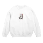 funny-itemsのアメリカンショートヘアー Crew Neck Sweatshirt