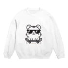 BOSATUのスケボーハムスター Crew Neck Sweatshirt