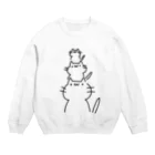 salt fieldのお店のねこの日常　そのいち Crew Neck Sweatshirt