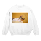 鈴木敏夫の願いがかなうようにね　ねこちゃんー Crew Neck Sweatshirt