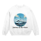 チェリモヤの新幹線 水辺の旅 02 Crew Neck Sweatshirt