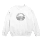 march springの川の畔　ラインアート Crew Neck Sweatshirt