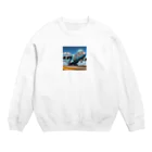 HECreaterのアート貨物機 Crew Neck Sweatshirt