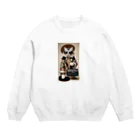 ガラスの貴公子のオシャレ猫しゃん Crew Neck Sweatshirt