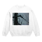 マジクソにゅーすＶＳ痛々しい速報のエヴァ風に電柱を Crew Neck Sweatshirt