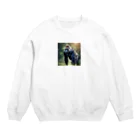 sunday_sataurday_freedayの負けず嫌いなゴリラ Crew Neck Sweatshirt