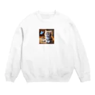 bungorouのほっこり猫コレクション Crew Neck Sweatshirt