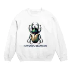 チェリモヤのクワガタ最高 Crew Neck Sweatshirt