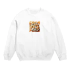 Orange Ginger SHOPのにゃんこビスケット ② Crew Neck Sweatshirt