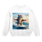 Creation CATの波乗りCAT Crew Neck Sweatshirt