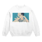 as -AIイラスト- の着物とうさ耳 Crew Neck Sweatshirt