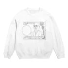 みぃさん＆せぃさんのらく顔 沢（ざわ）さん Crew Neck Sweatshirt