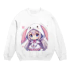 はるちゃん|AIイラスト垢のうさぎ年生まれ うさ美 Crew Neck Sweatshirt