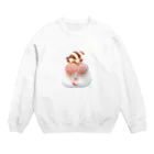 Keiko_Naoko-Art-Japanの海の妖精 ネリエズ Crew Neck Sweatshirt