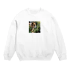 neeeeeeの草と犬 Crew Neck Sweatshirt