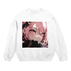 ぶーたんの黒服の女王 Crew Neck Sweatshirt