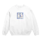 pon_gashiの可愛いだけじゃない！ ガンギマリ猫の魅力満載！ Crew Neck Sweatshirt