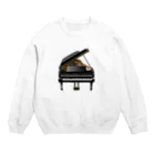 電気鉛筆工房のピアノ Crew Neck Sweatshirt