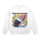 Snow-peaceの悪い記憶を消してくれるキュートなイラスト Crew Neck Sweatshirt