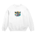 Rii-1210-Maaのハワイアン♡ワンコ Crew Neck Sweatshirt