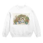 猫のきぬくんのお店の安寿ちゃんと弥勒くん Crew Neck Sweatshirt