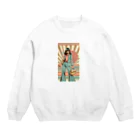 レトロのエリカ (Erika) Crew Neck Sweatshirt