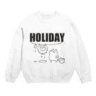 うさやの【HOLIDAY】ライオンさんの休日 Crew Neck Sweatshirt