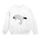 クリスタの尻尾が短い保護猫 たぬちゃん Crew Neck Sweatshirt