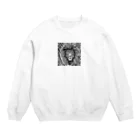 MY.LILILALAのシマウマなライオン Crew Neck Sweatshirt