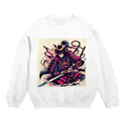 ハクユーShopのカッコいい侍のグッズ Crew Neck Sweatshirt