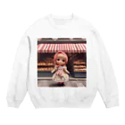 HOSHI-TANEKO🌠の🥐ブーランジェリー🍞女の子🌺 Crew Neck Sweatshirt