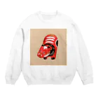 光平洋子の赤べこ 張り子 Crew Neck Sweatshirt