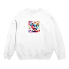 赤ペンギン@AIのキャンディーカラーパピー Crew Neck Sweatshirt