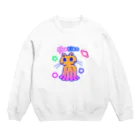 猫野尻尾のねこ火星人 Crew Neck Sweatshirt