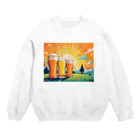 山田綾の夏到来ビールグッズ！Beerで皆で盛り上がろう！ Crew Neck Sweatshirt