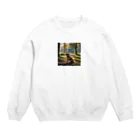 kokin0の横向きの犬 liting dog Crew Neck Sweatshirt