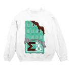 Cɐkeccooのシンプル板チョコ★チョコミント Crew Neck Sweatshirt