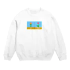 はるんるんの双子さんと単子さん Crew Neck Sweatshirt