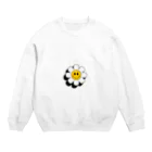 8890のスマイルフラワー Crew Neck Sweatshirt