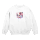 yukatagirlsの「あの人、まだかなあ？」 Crew Neck Sweatshirt