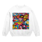 8890のポップアート Crew Neck Sweatshirt