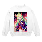 桜音の鬼娘 Crew Neck Sweatshirt