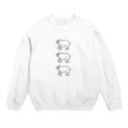 blue donutsの今晩はお邪魔します Crew Neck Sweatshirt