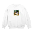 ぴよぴよショップの森の白雪姫 Crew Neck Sweatshirt