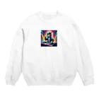 ねむねこのお店のDJ猫 Crew Neck Sweatshirt