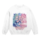 AQUAMETAVERSEのアイドルフラワーズ　なでしこ1478 Crew Neck Sweatshirt