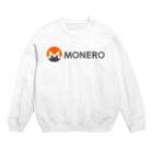 OWLCOIN ショップのMonero モネロ Crew Neck Sweatshirt